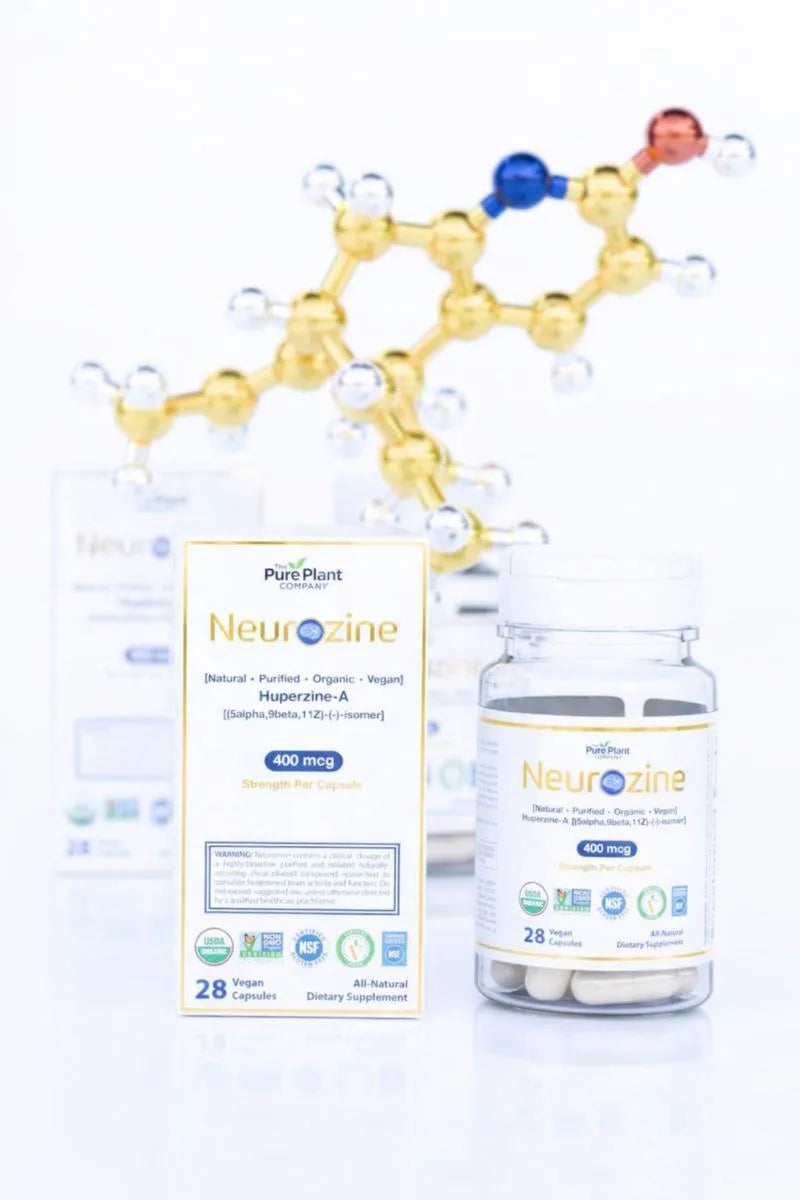 Neurozine® plant-based Huperzine-A supplement bottle
