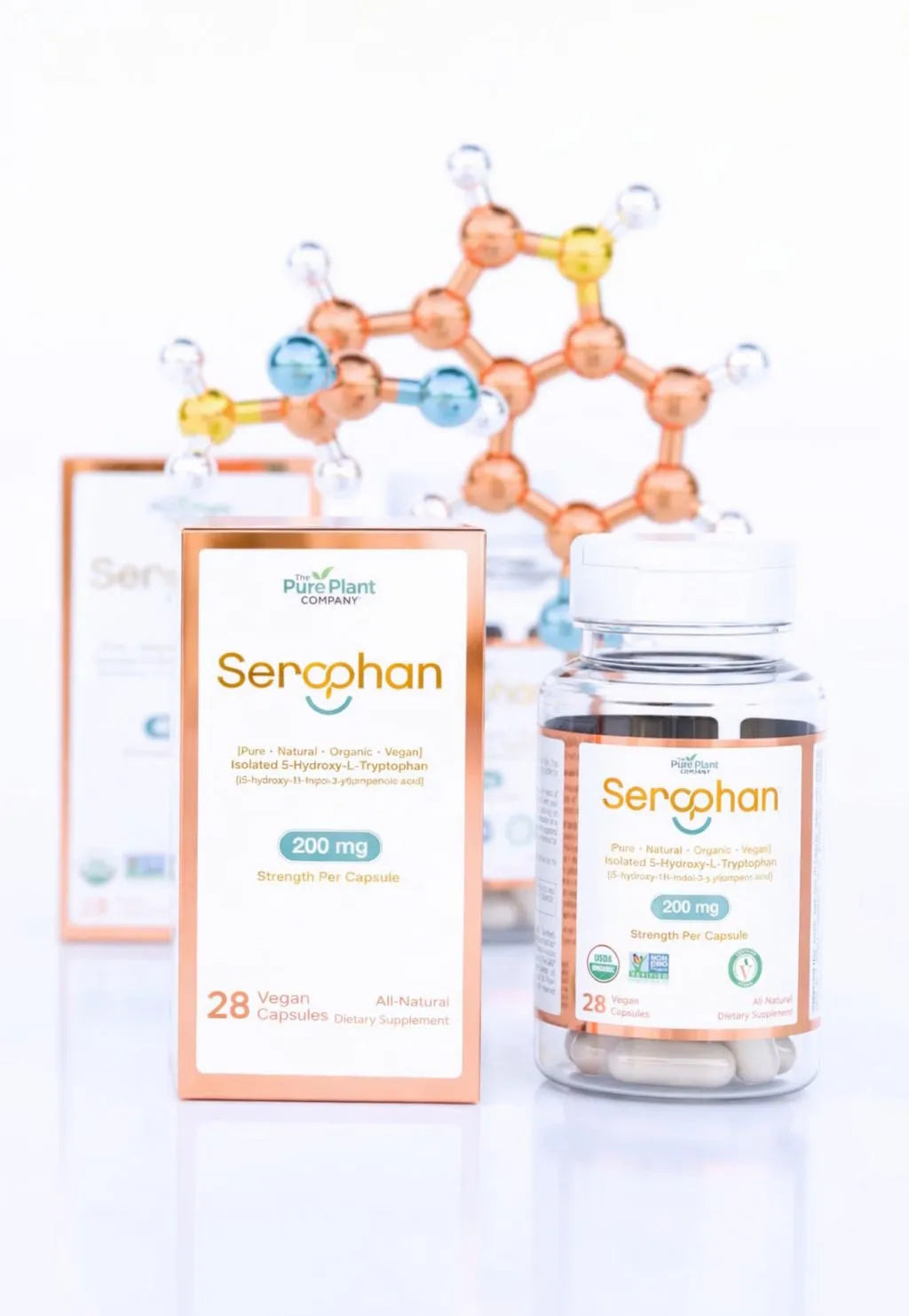Serophan® plant-derived 5-HTP mood support supplement bottle