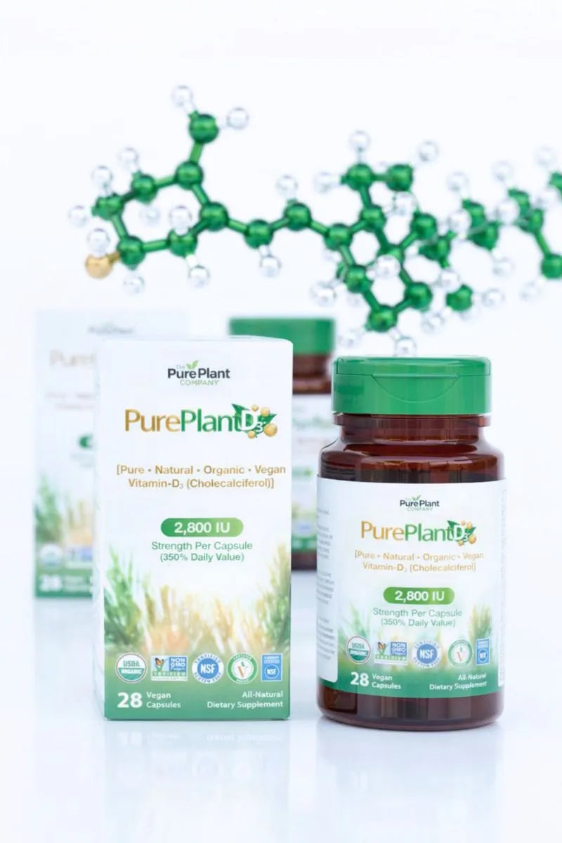 PurePlantD3® plant-derived vitamin D3 supplement bottle